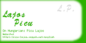 lajos picu business card